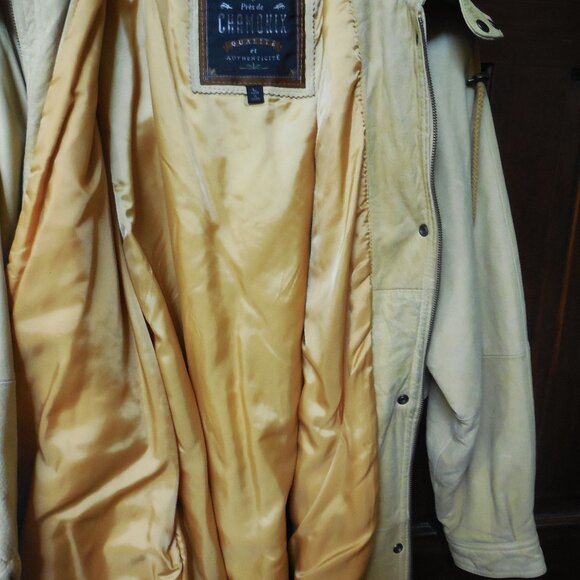 Chamonix Genuine Leather Jacket with Removable Hood Size L - Picture 3 of 3